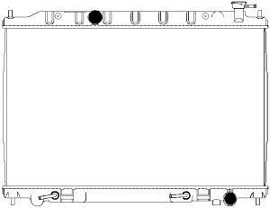 SAKURA AUTOMOTIVE 33411036 -  Радиатор, охлаждение двигателя